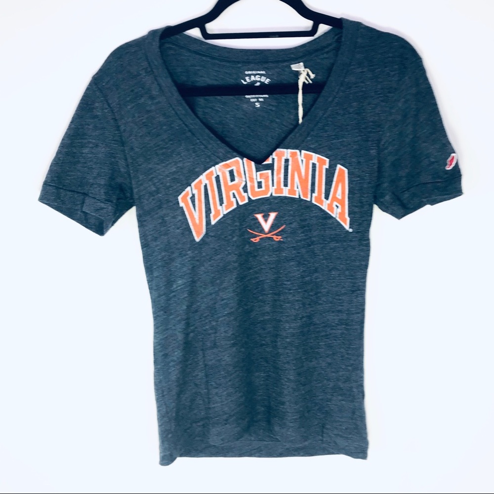 Virginia Cavaliers women’s V neck T-Shirt Size Sm